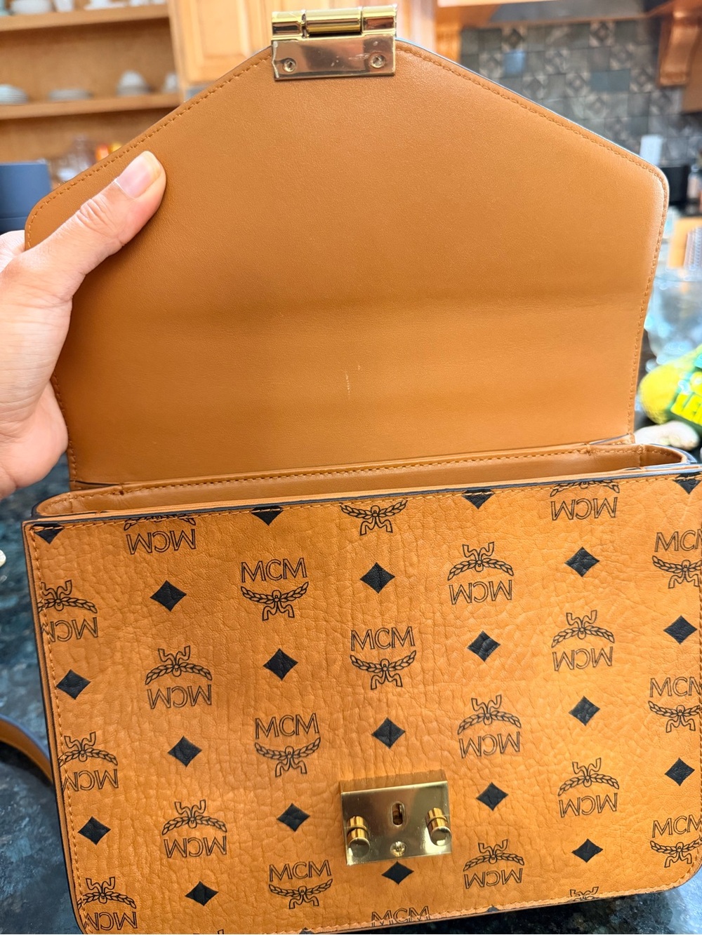 MCM Patricia Crossbody Satchel - Picture 4 of 9